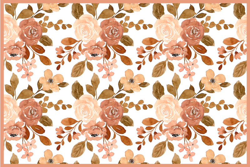 Originele placemat met bloemenpatroon - TenStickers