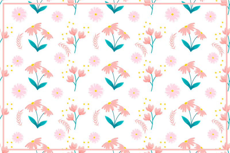 Originele placemat met bloemig patroon - TenStickers