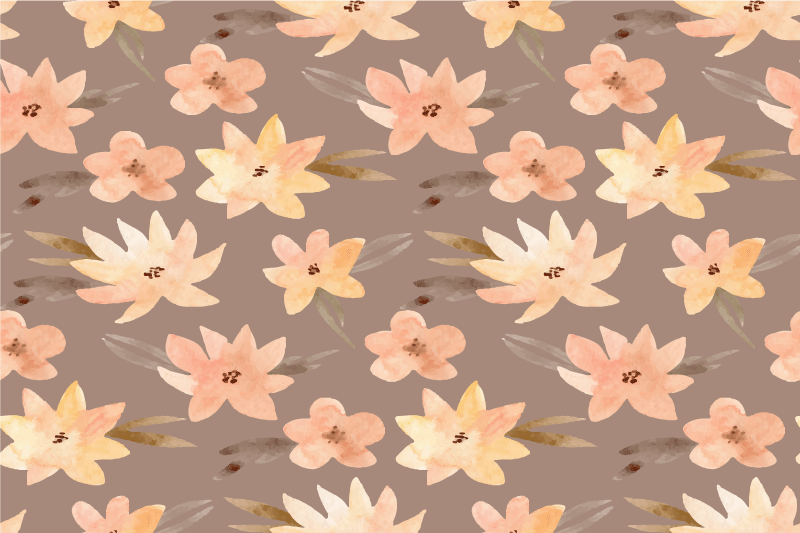 Originele placemat met bloemenmotief achtergrond - TenStickers