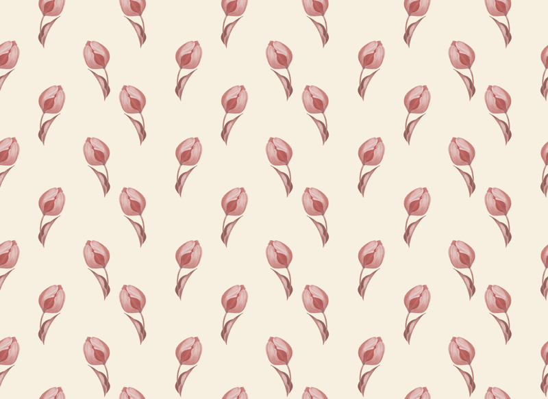 Originele placemat met delicaat bloemenpatroon - TenStickers