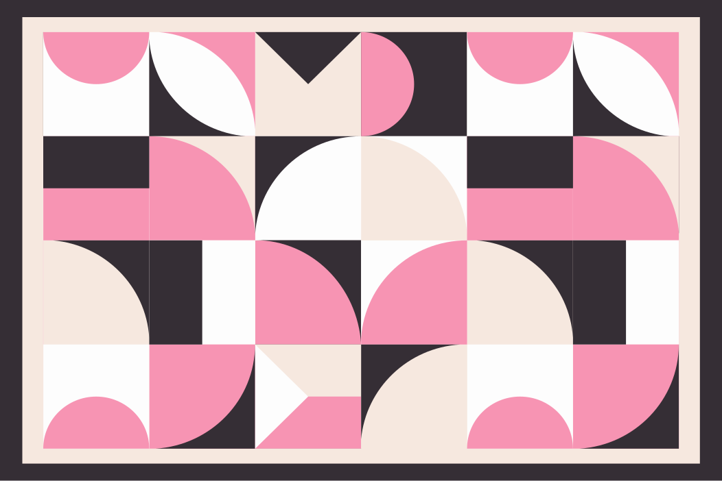 Moderne placemat met geometrisch patroon - TenStickers