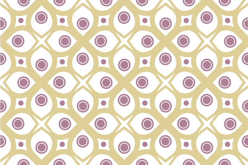 Moderne placemat geometrisch patroon arrangement - TenStickers