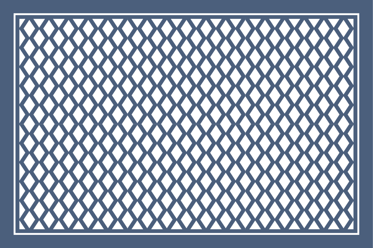 Houten placemat geometrisch patroon - TenStickers