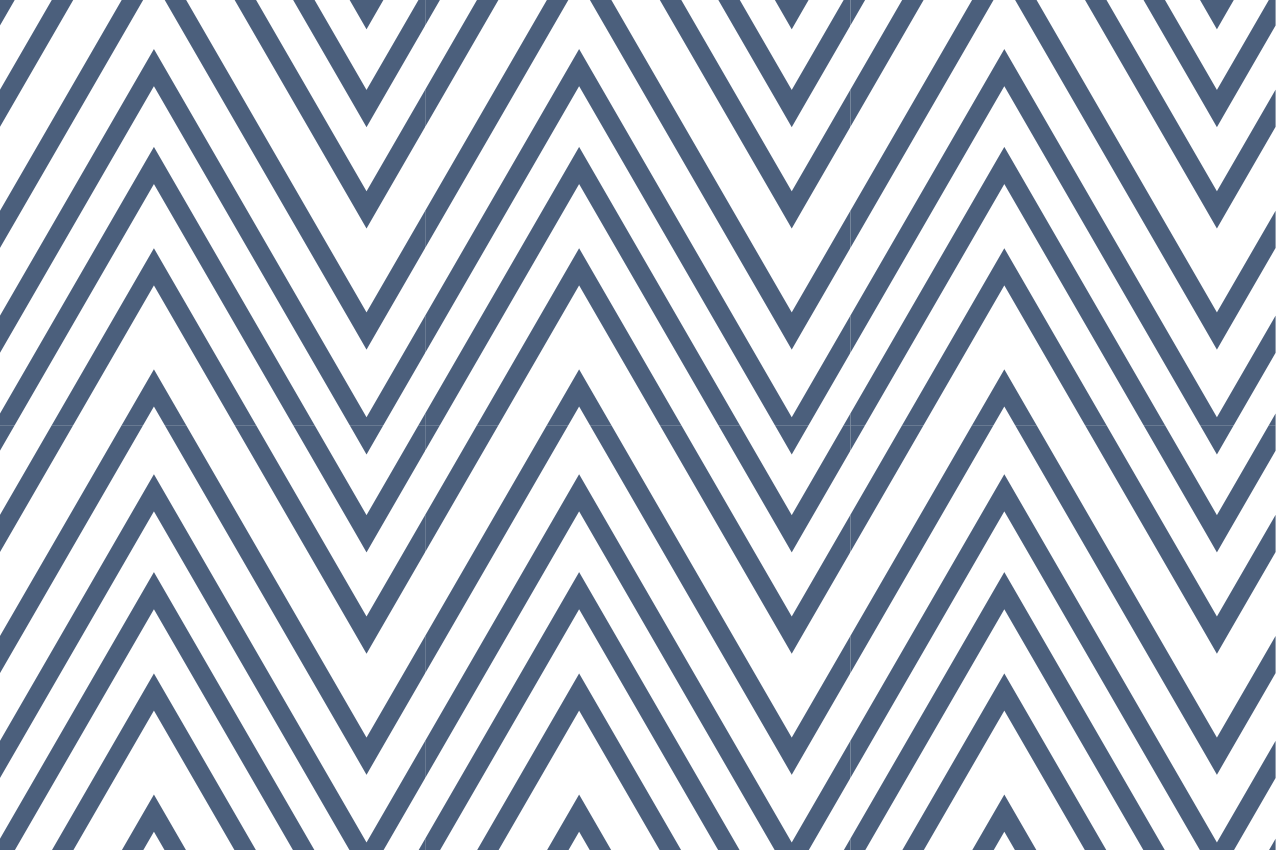 Moderne placemat met elegant chevron patroon - TenStickers