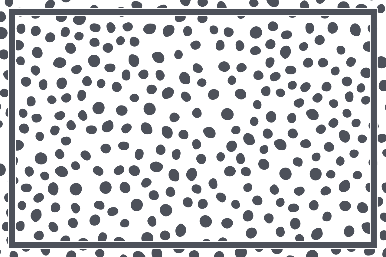 Houten placemat in stippenstijl - TenStickers