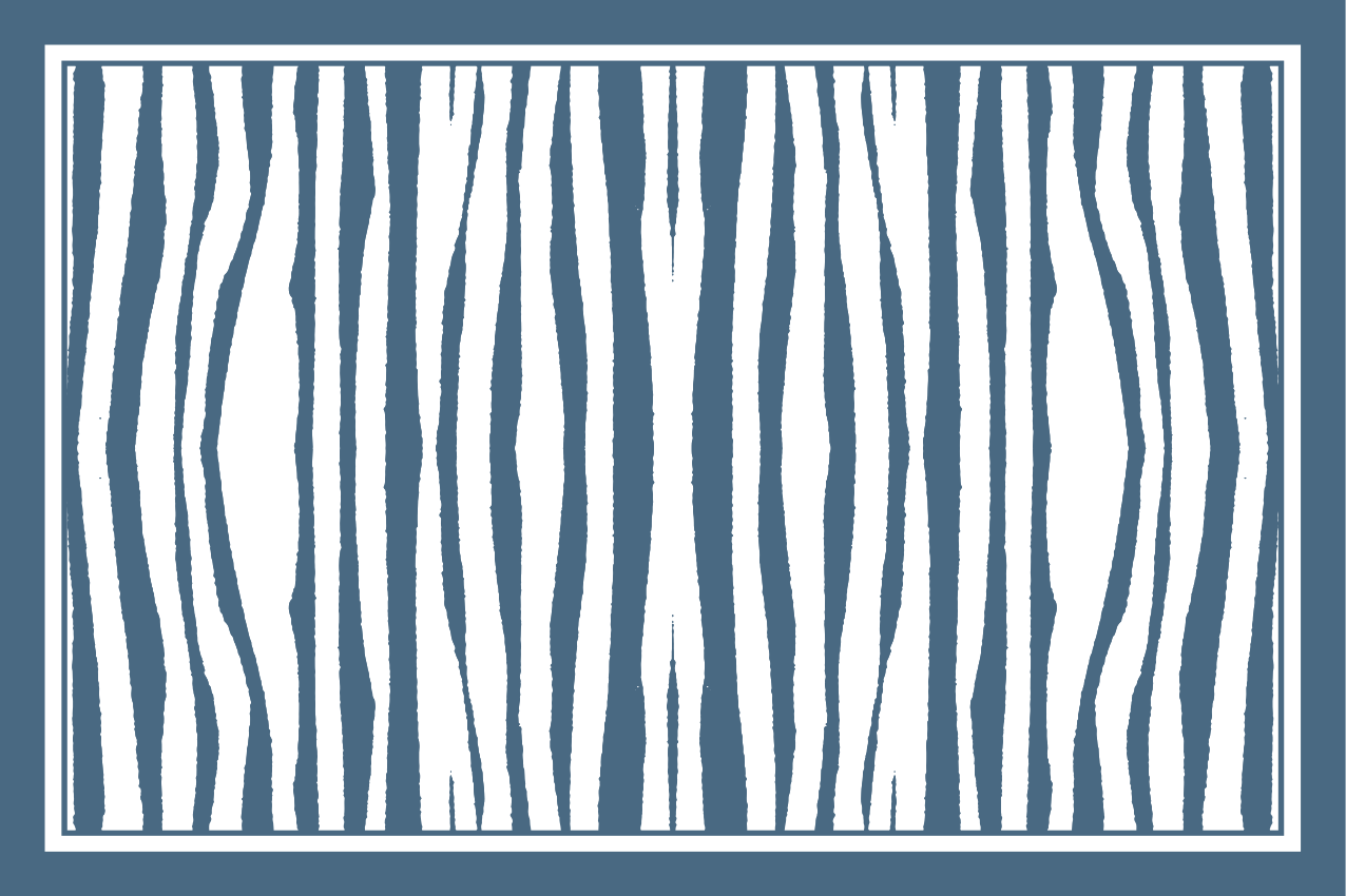 Houten placemat met zebra streep motief - TenStickers
