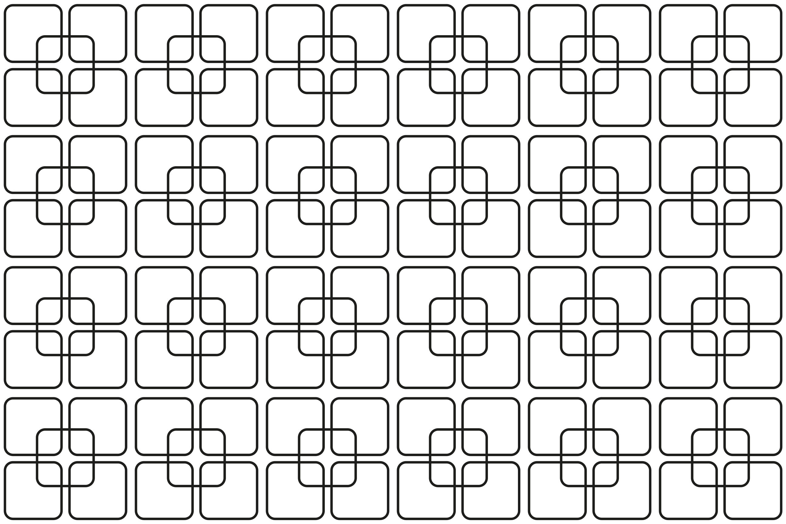 Houten placemat met geometrisch patroon - TenStickers