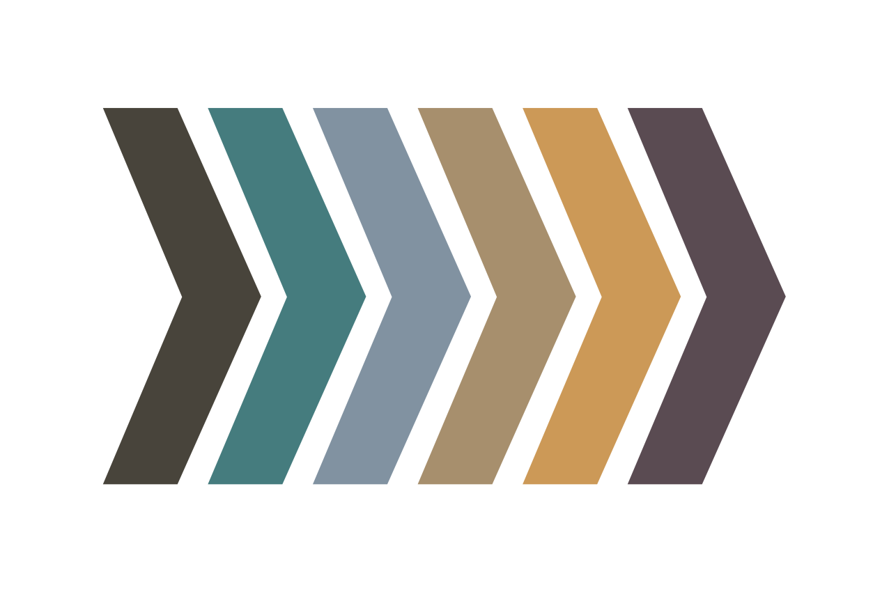 Houten placemat chevron kleurblokken - TenStickers