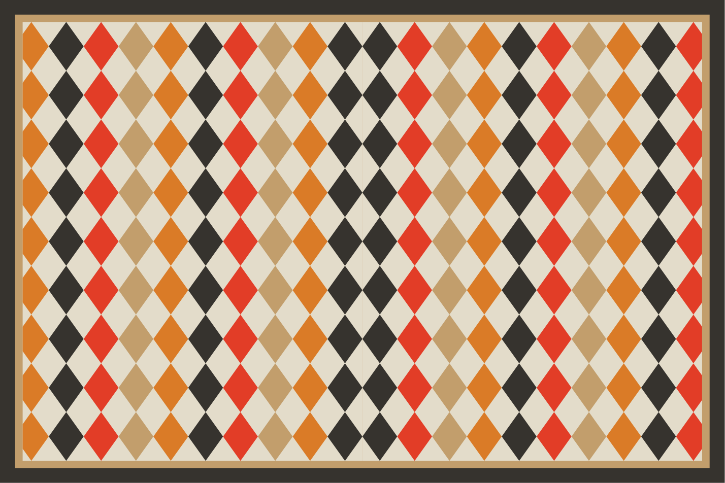 Moderne placemat verfijnde geometrische indeling - TenStickers
