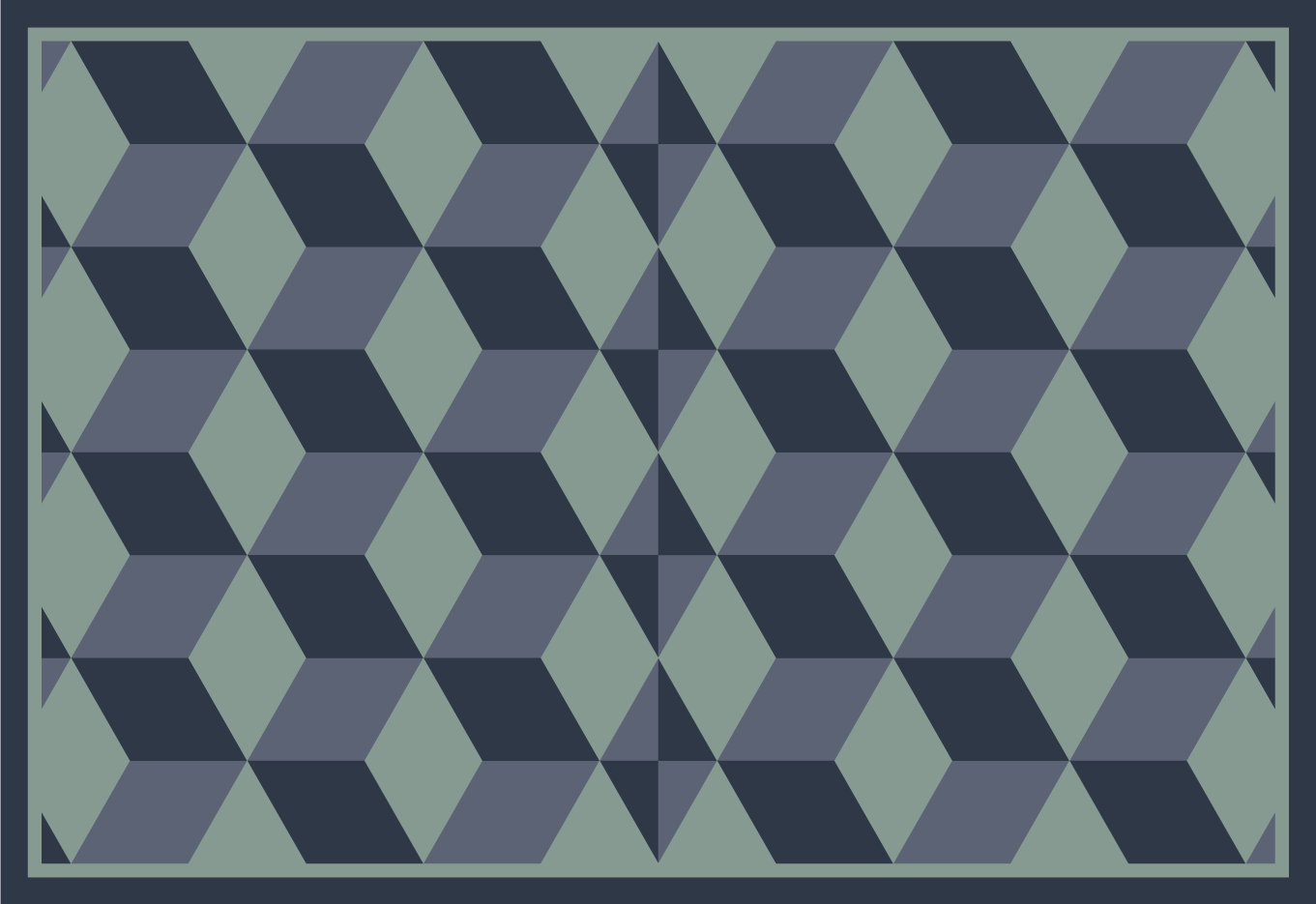 Kerstmis placemat geometrische stijl tegels - TenStickers