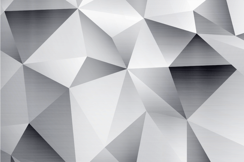 Moderne placemat geometrisch metallic patroon - TenStickers