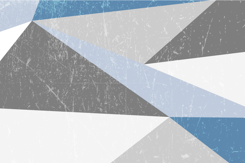 Moderne placema met geometrische hoekenpatronen - TenStickers