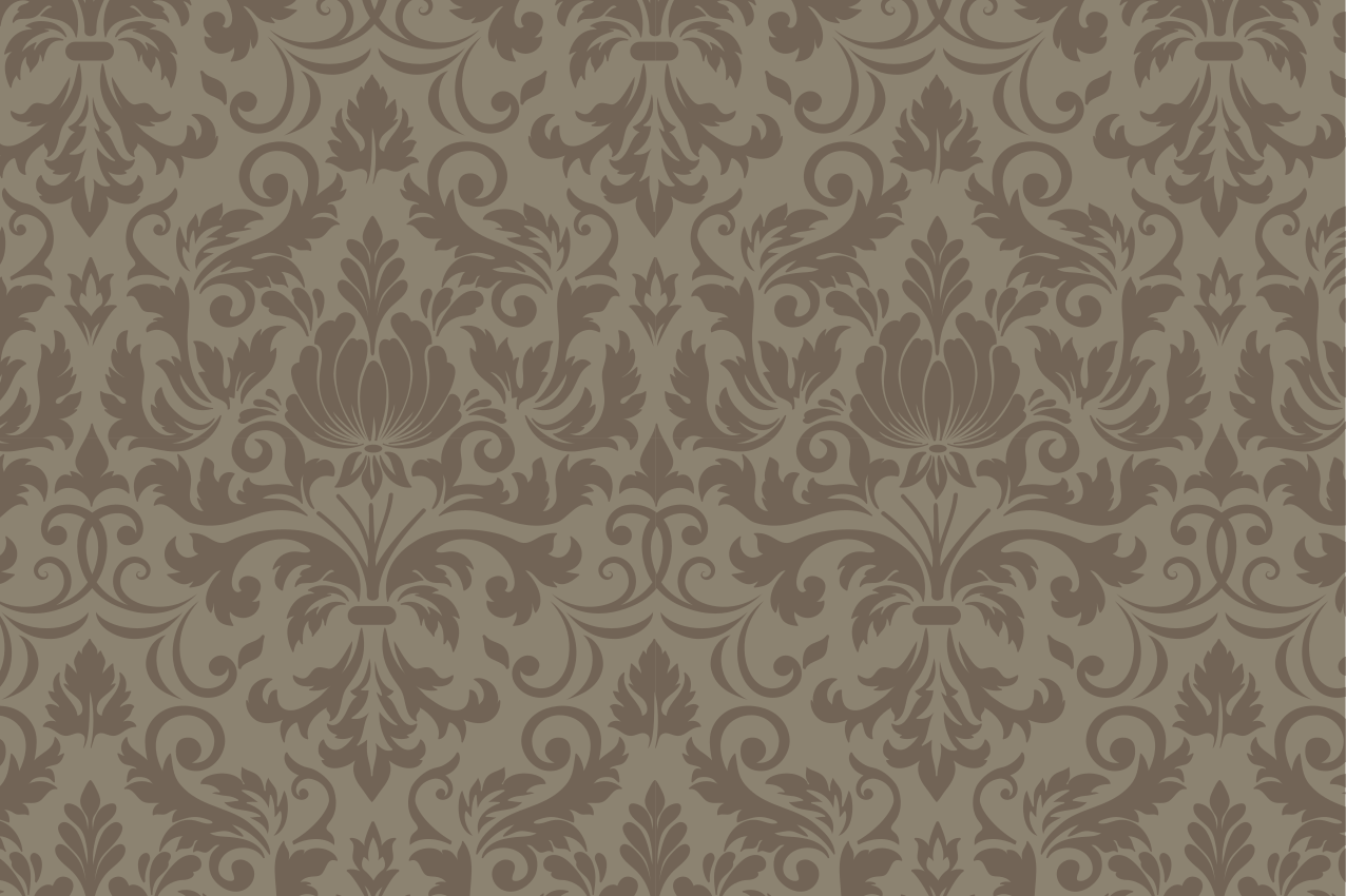Houten placemat intricate botanisch concept - TenStickers