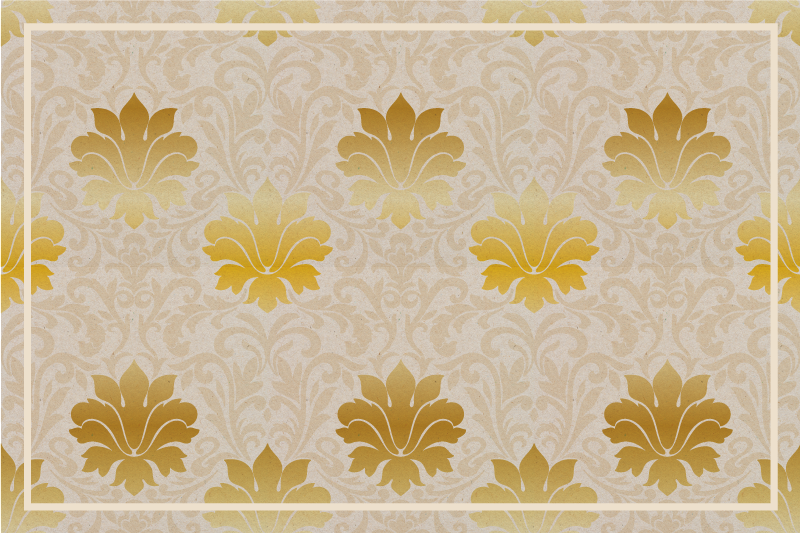 Houten placemat met elegant bloemenachtergrond - TenStickers