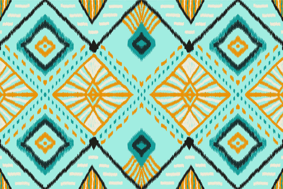 Houten placemat met abstract geometrisch motief - TenStickers