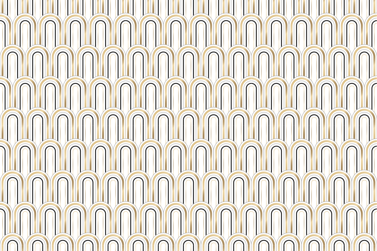 Moderne placemat met gebogen lijnmotieven - TenStickers