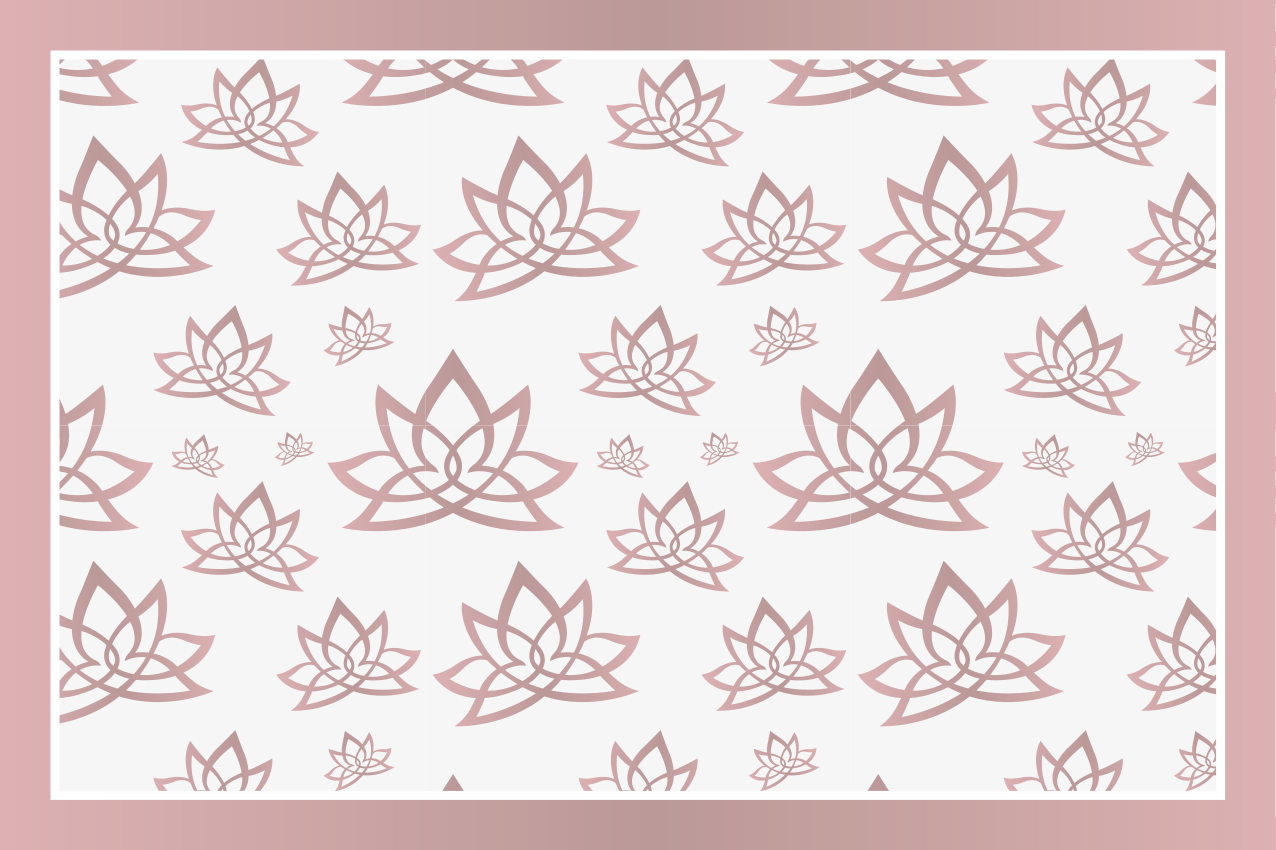Houten placemat met elegant lotuspatroon - TenStickers