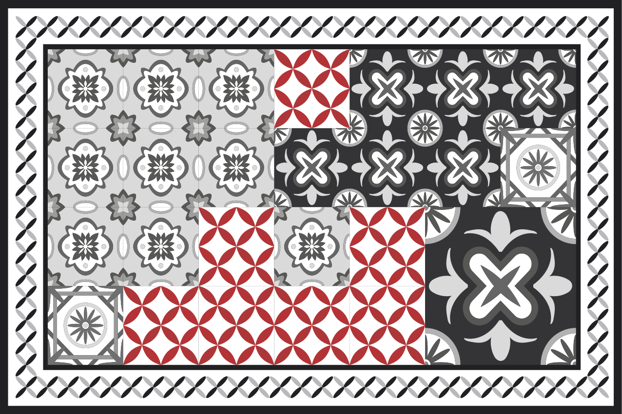 Houten placemat met verfijnde textuur oppervlak - TenStickers