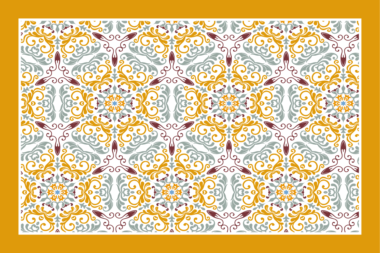 Originele placemat elegant sierlijk patroon - TenStickers