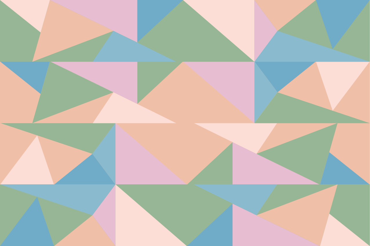 Moderne placemat geometrische pastelmotieven - TenStickers