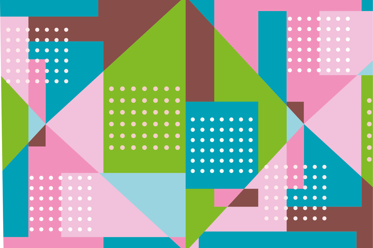 Moderne placemat vibrant geometrisch idee - TenStickers