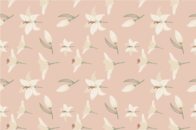 Kerstmis placemat met bloemen tafeltextiel - TenStickers