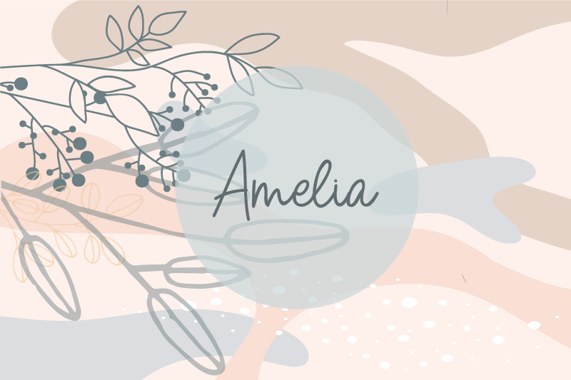 Placemat met naam in persoonlijke elegante stijl - TenStickers