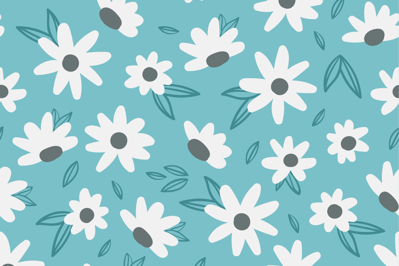 Originele placemat met bloemenprint tafelkleed - TenStickers
