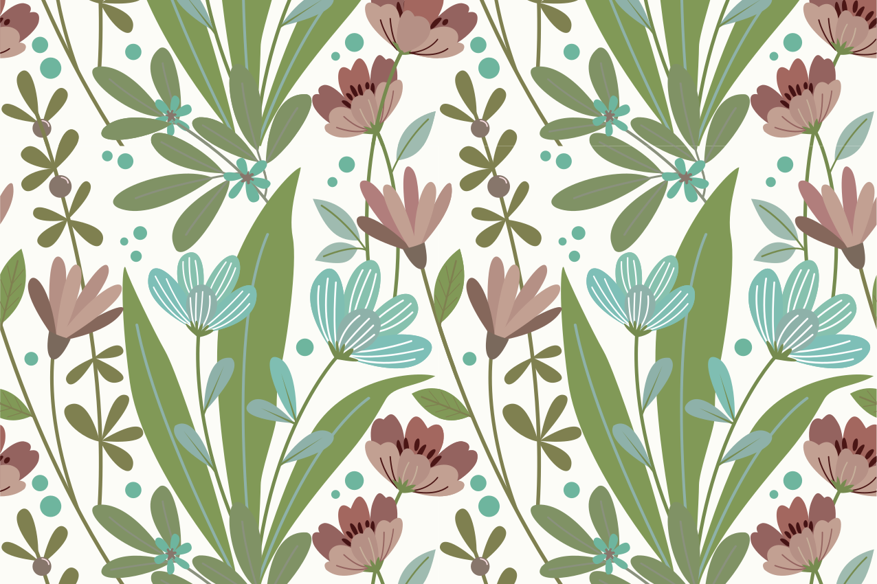 Originele placemat botanische bladprint - TenStickers