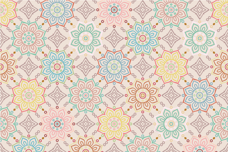 Originele placemat levendige botanische print - TenStickers