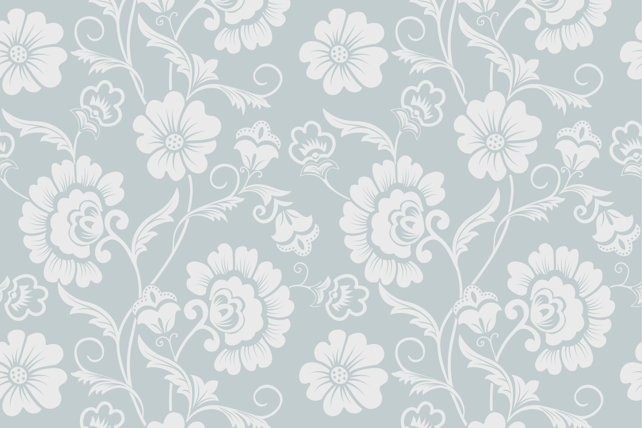 Houten placemat met bloemmotief arrangement - TenStickers