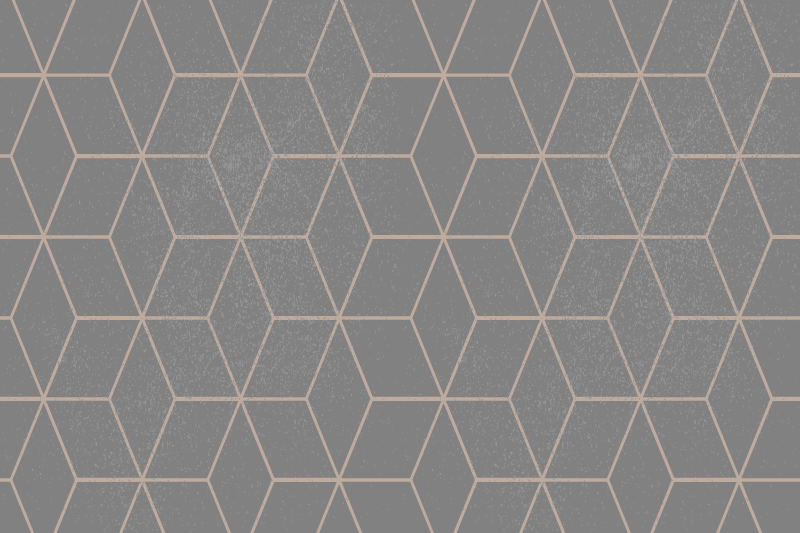 Houten placemat hexagonaal patroon oppervlak - TenStickers