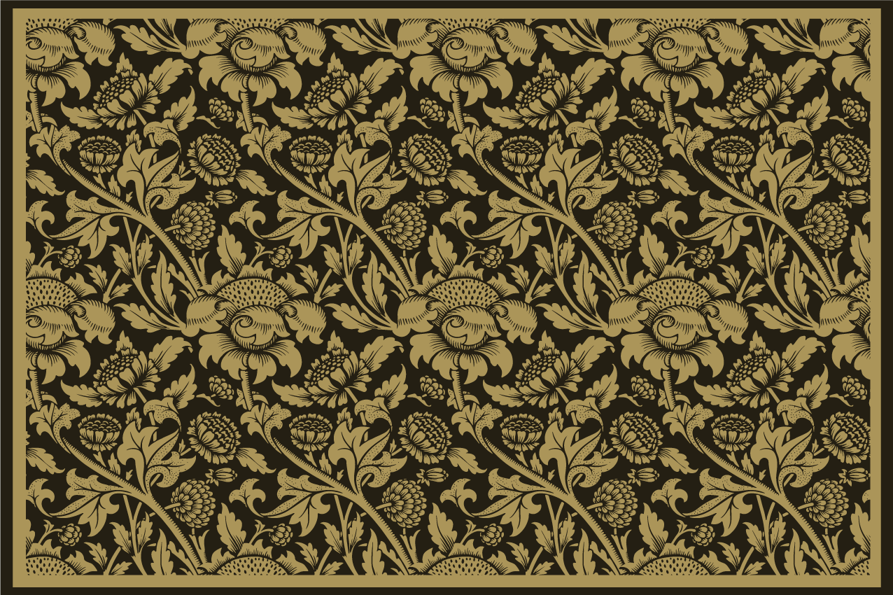 Elegante placemat botanische elegantie - TenStickers