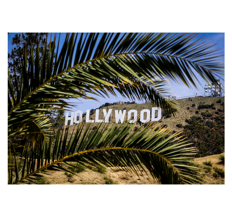 Fotobehang steden en landen hollywood sign uitzicht - TenStickers