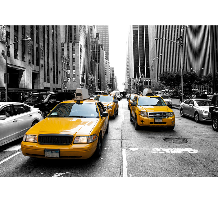 New York taxi new york fotobehang - TenStickers