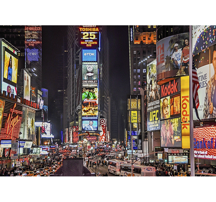 Foto behang new york levendig times square - TenStickers