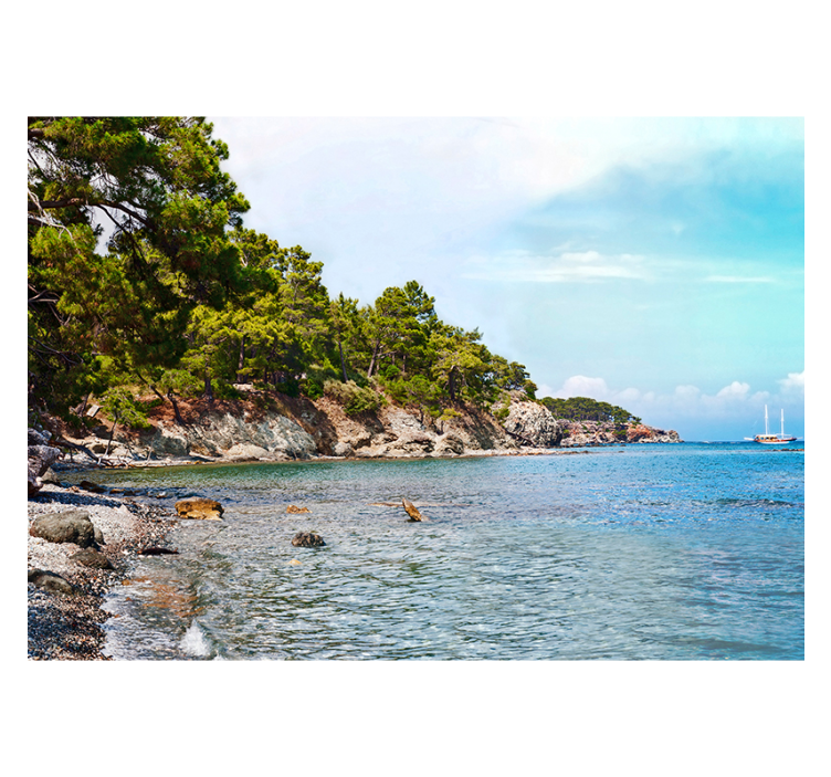 Antalya strand zee fotobehang - TenStickers