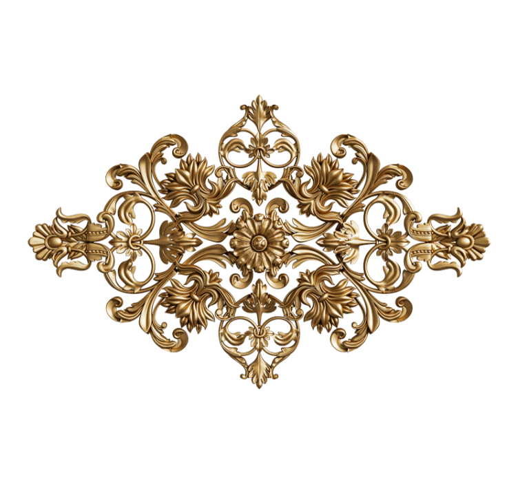 Fotobehang klassieke kunst weelderig bloemmotief - TenStickers