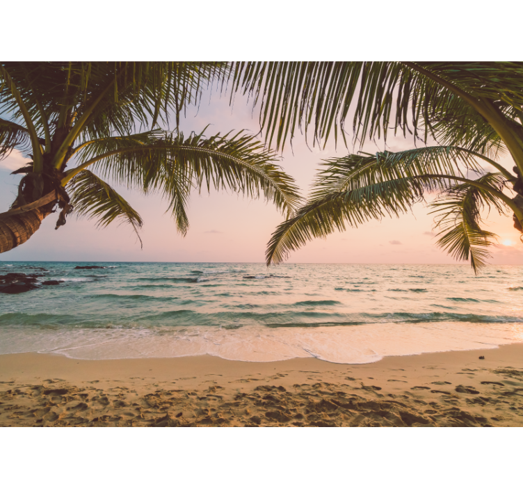 Foto behang natuur rustige kustlandschap - TenStickers