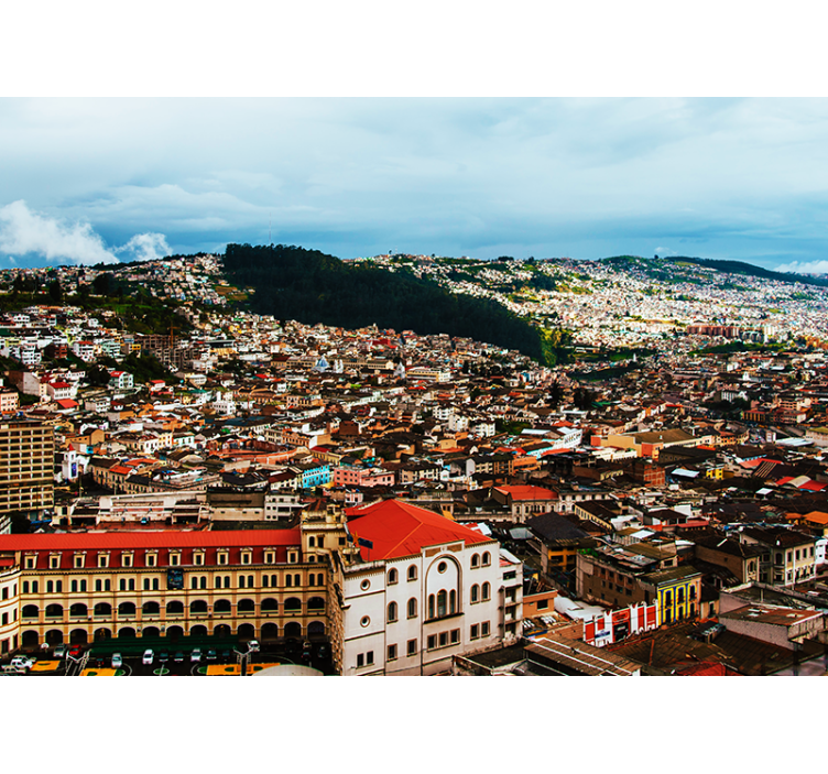 Andes stadsgezicht fotobehang steden en landen - TenStickers