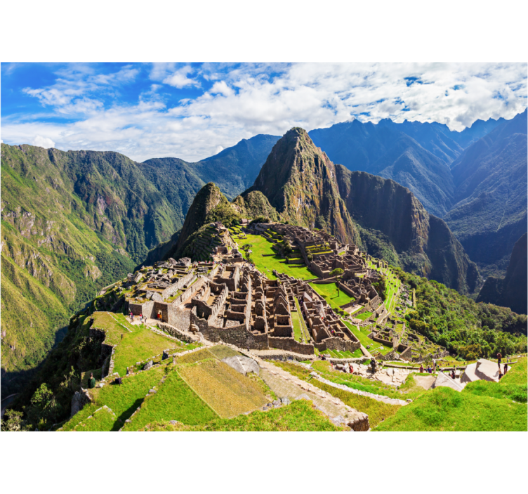 Landschap van machu picchu fotobehang steden en landen - TenStickers