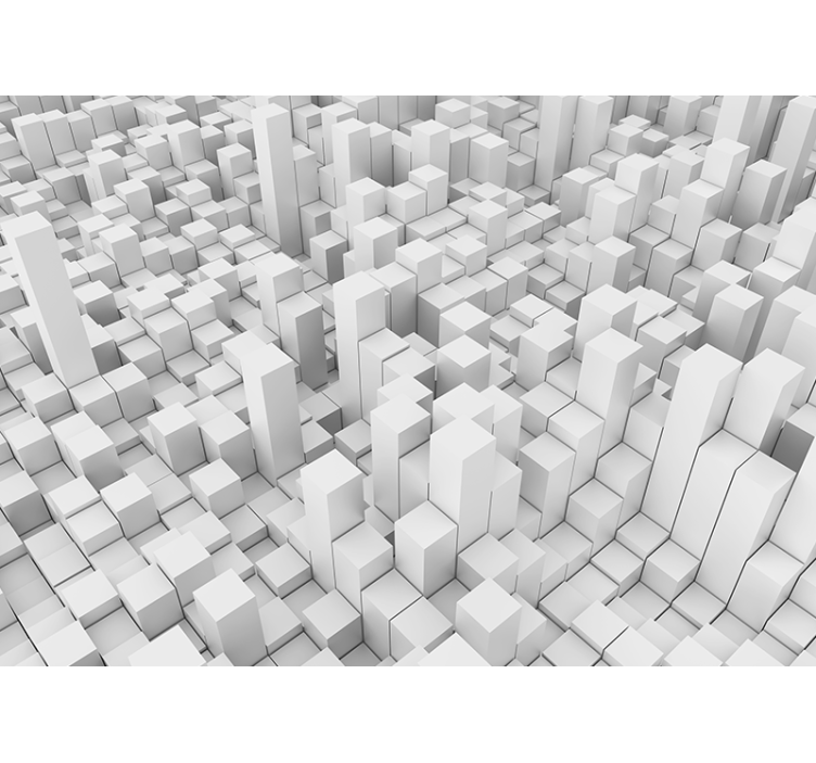 Geometrische monostructuren abstract fotobehang - TenStickers