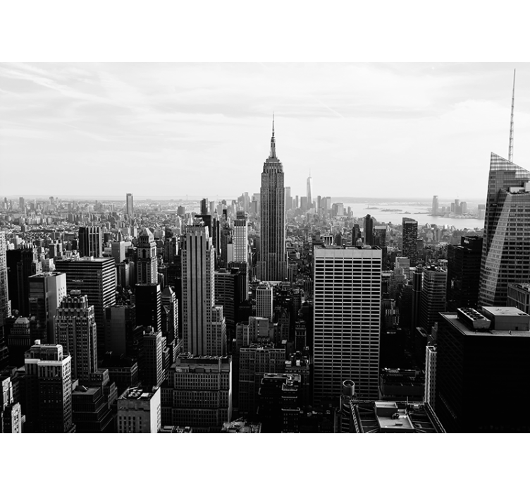Uitzicht op het empire state building foto behang New York - TenStickers