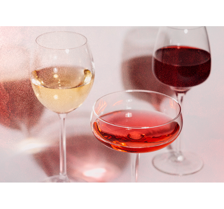 Fotobehang muziek elegante wijnglazen - TenStickers