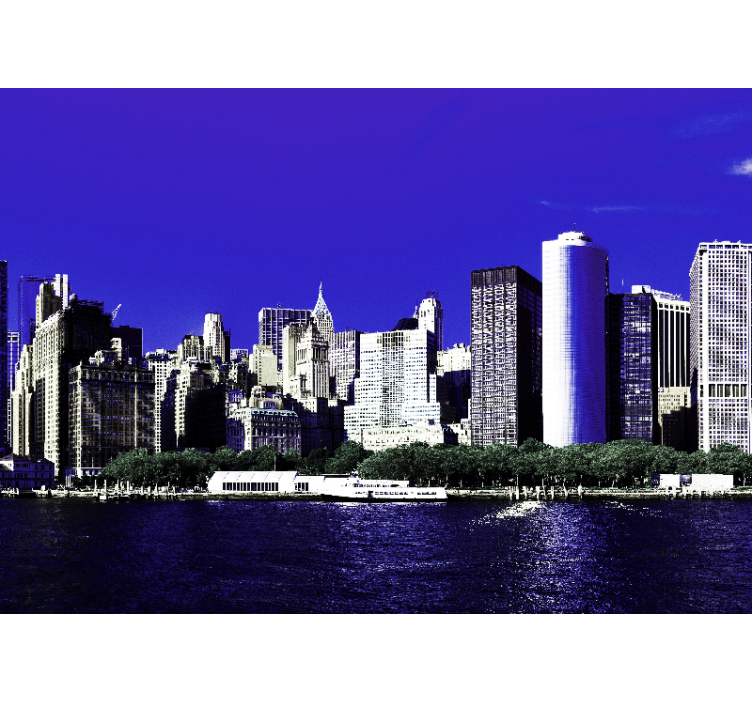 Foto behang new york skyline van new york - TenStickers