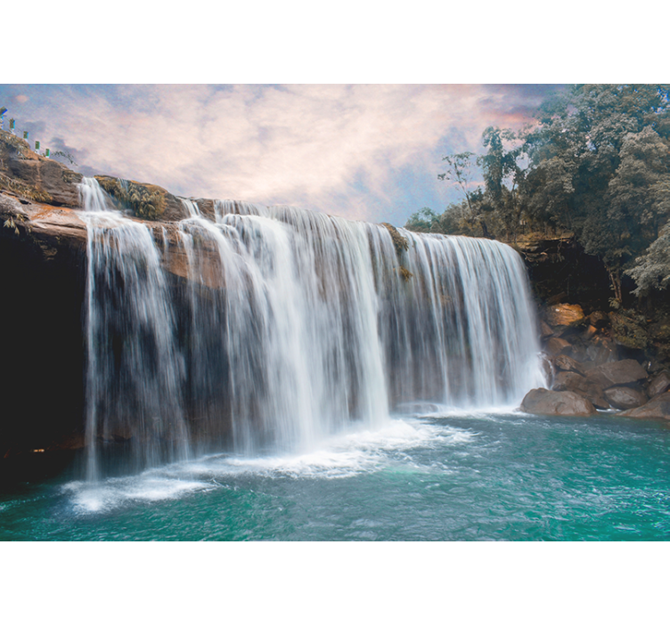 Foto behang waterval majestueuze waterval cascade - TenStickers