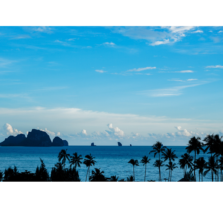 Fotobehang landschap oceaanzicht landschap - TenStickers
