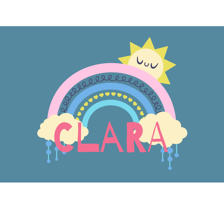 Foto behang kinderkamer vrolijk regenboogthema - TenStickers