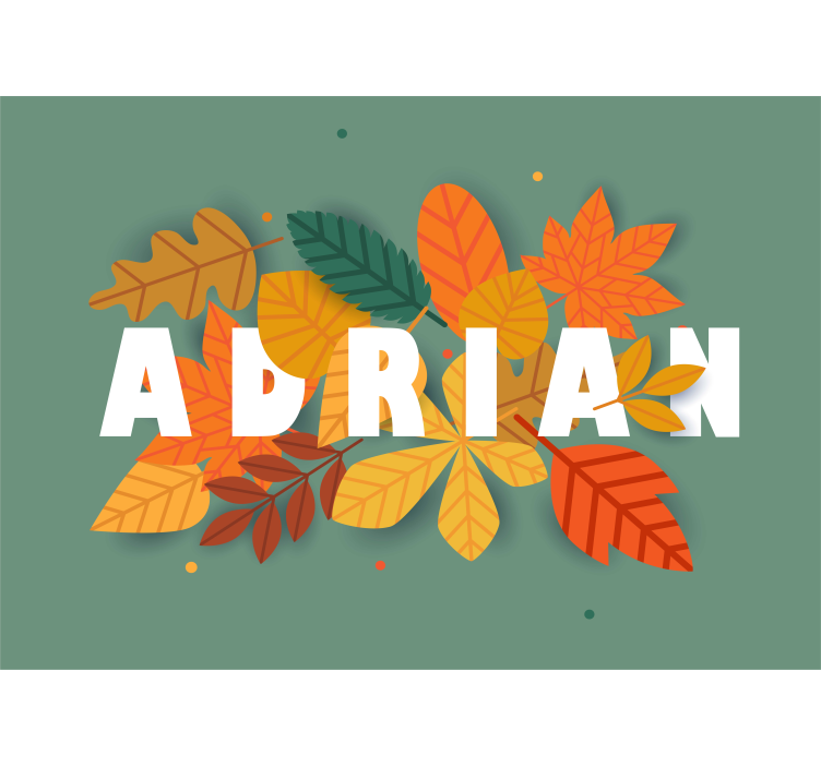 Herfstblad arrangement fotobehang andere bloemen - TenStickers