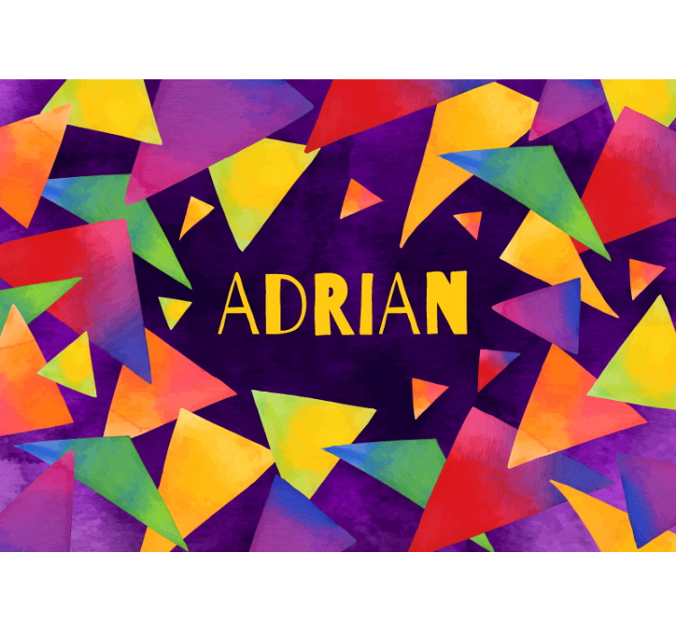 Aangepaste geometrische vormen foto behang kinderkamer - TenStickers